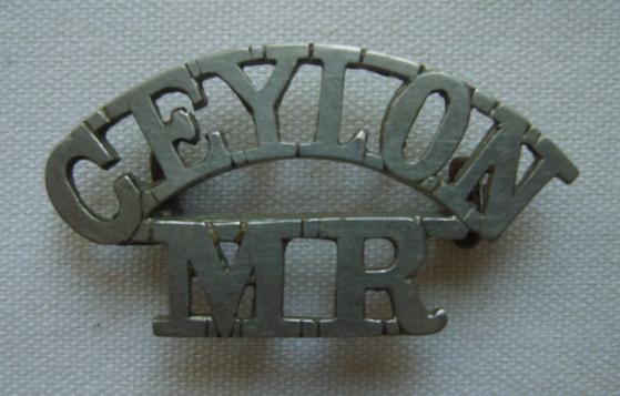 Ceylon Mounted Rifles 1906-38