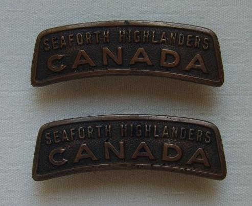 CEF Seaforth Highlanders WWI
