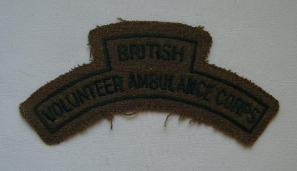 British Volunteer Ambulance Corps WWI