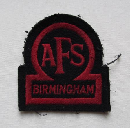 Auxiliary Fire Service Birmingham WWII