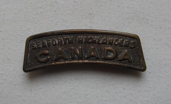 Seaforth Highlanders Canada CEF