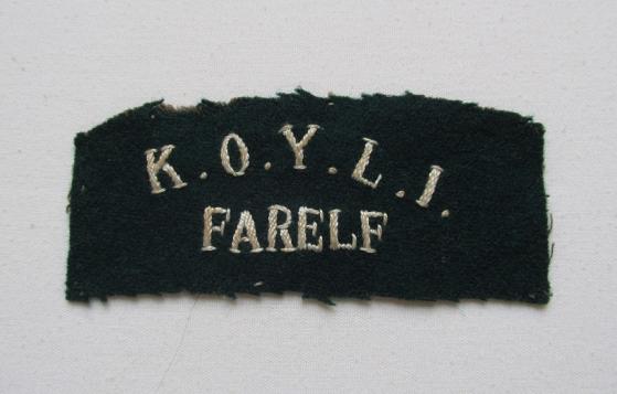 King's Own Yorkshire Light Infantry FARELF