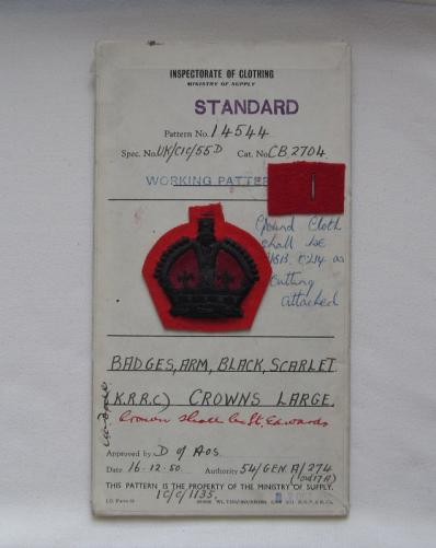 King's Royal Rifle Corps K/C