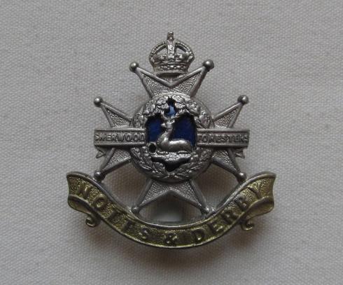 Notts. and Derby Regt. (Sherwood Foresters) K/C 