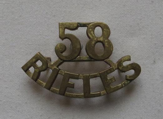 Indian 58th Rifles (Vaughan's)