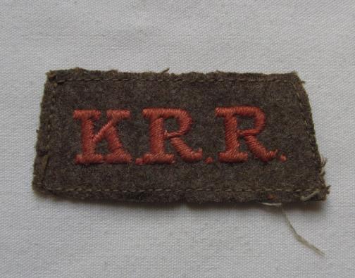 King's Royal Rifle Corps WWI