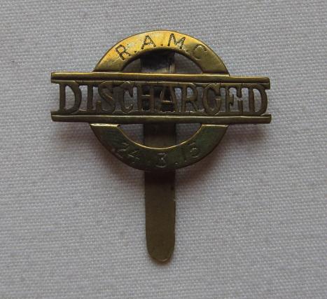 Royal Army Medical Corps Discharged