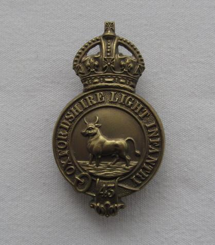 Oxfordshire Light Infantry Depot Staff K/C