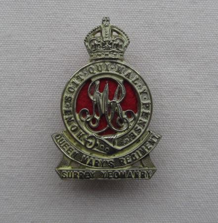 Surrey Yeomanry (Queen Mary's Regiment) K/C 