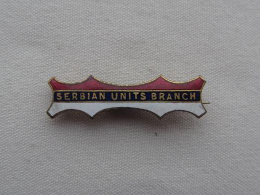 Serbian Units Branch WWI