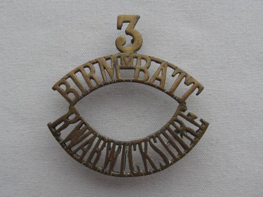 3rd Birmingham Batt. Royal Warwickshire Regt. 