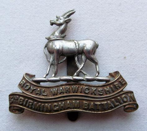 3rd (Birmingham) Batt. Royal Warwickshire Regt.(Birmingham Pals) WWI