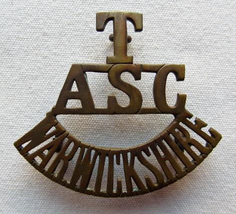 T ASC Warwickshire Midland Divisional Company WWI