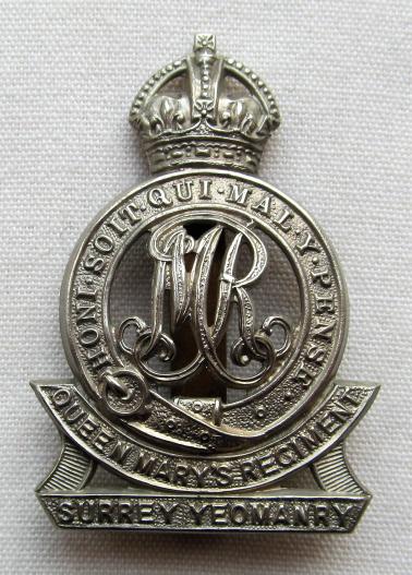 Surrey Yeomanry (Queen Mary's Regiment) K/C 