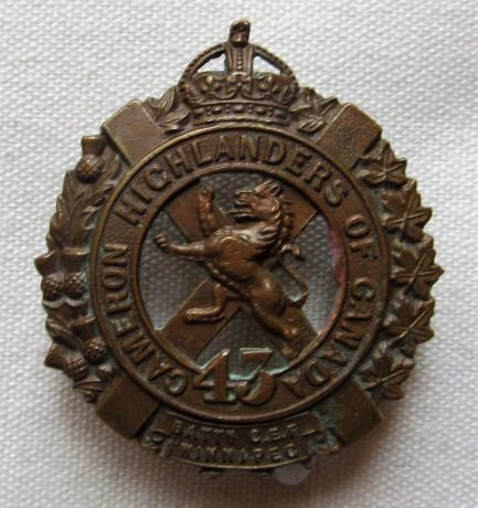 43rd Cameron Highlanders of Canada K/C