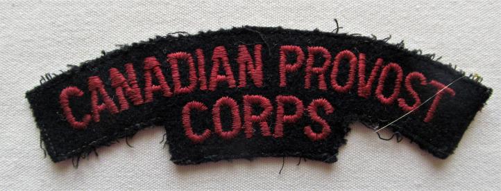 Canadian Provost Corps WWII