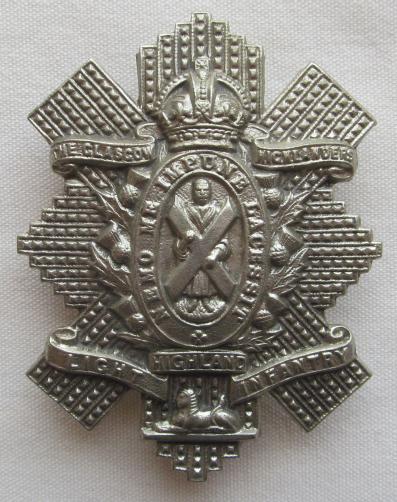 9th Batt. Highland Light Infantry Glasgow Highlanders K/C 