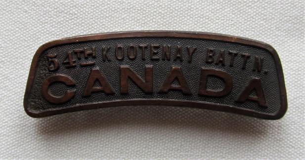 54th Batt. (Kootenay) CEF K/C