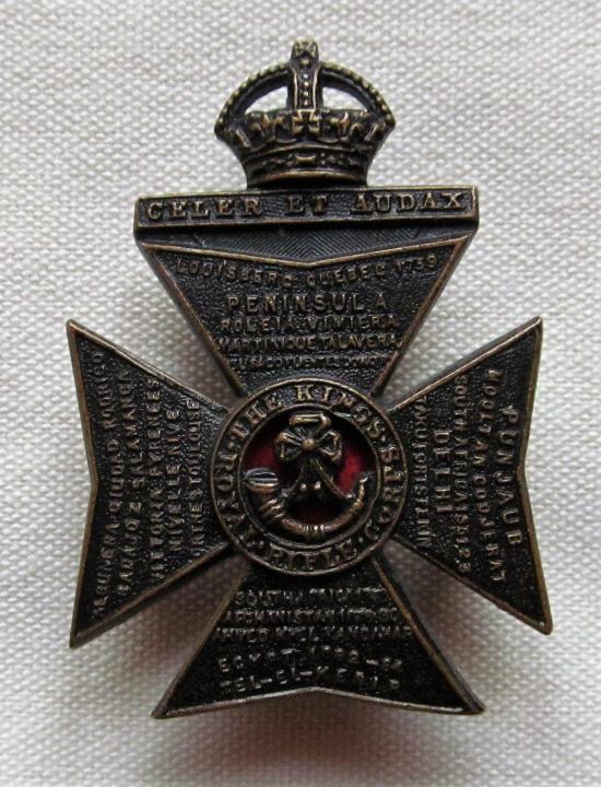 King's Royal Rifle Corps K/C