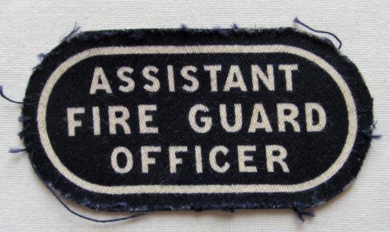 Assistant Fire Guard Officer WWII