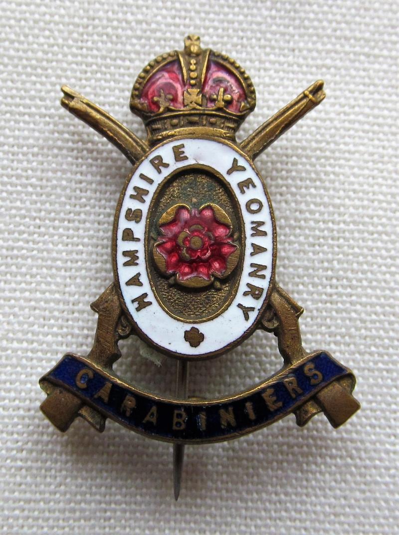 Hampshire Carabiniers Yeomanry K/C
