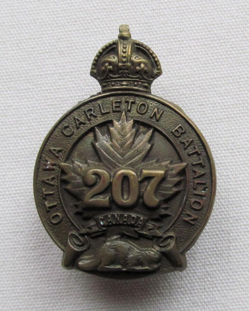 207th (Ottawa-Carleton) Battalion CEF K/C