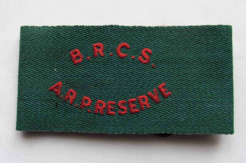 British Red Cross Society ARP Reserve 1939-45