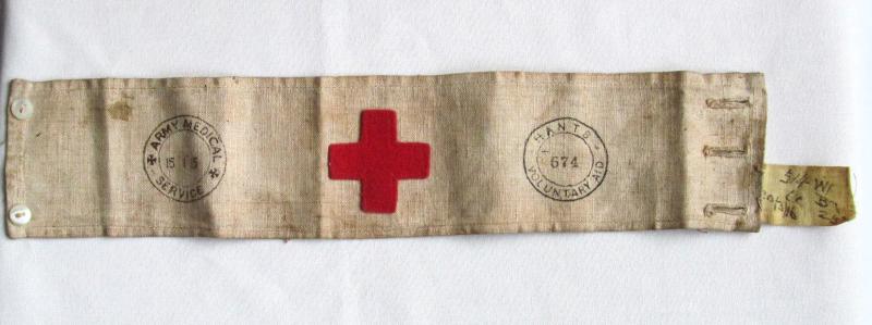 Volunteer Aid Department Army Medical Service Hampshire WWI